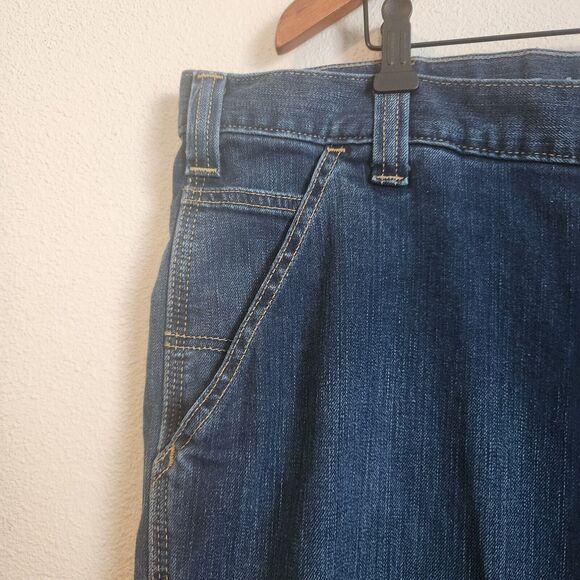 Carhartt Men's Rugged Flex Relaxed Fit Work Pants Blue Jeans 42 x 30‎ - Picture 7 of 11